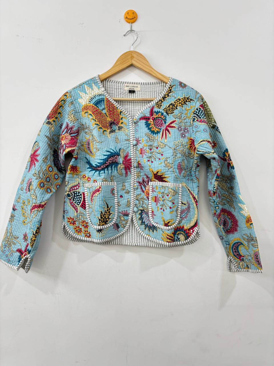 Bohemian Embroidered Cropped Jacket