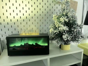Creative Simulation Fireplace Humidifier Aromatherapy Diffuser Flame Fireplace