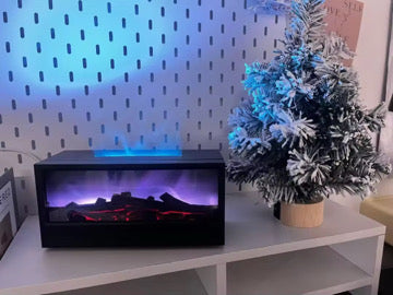 Creative Simulation Fireplace Humidifier Aromatherapy Diffuser Flame Fireplace