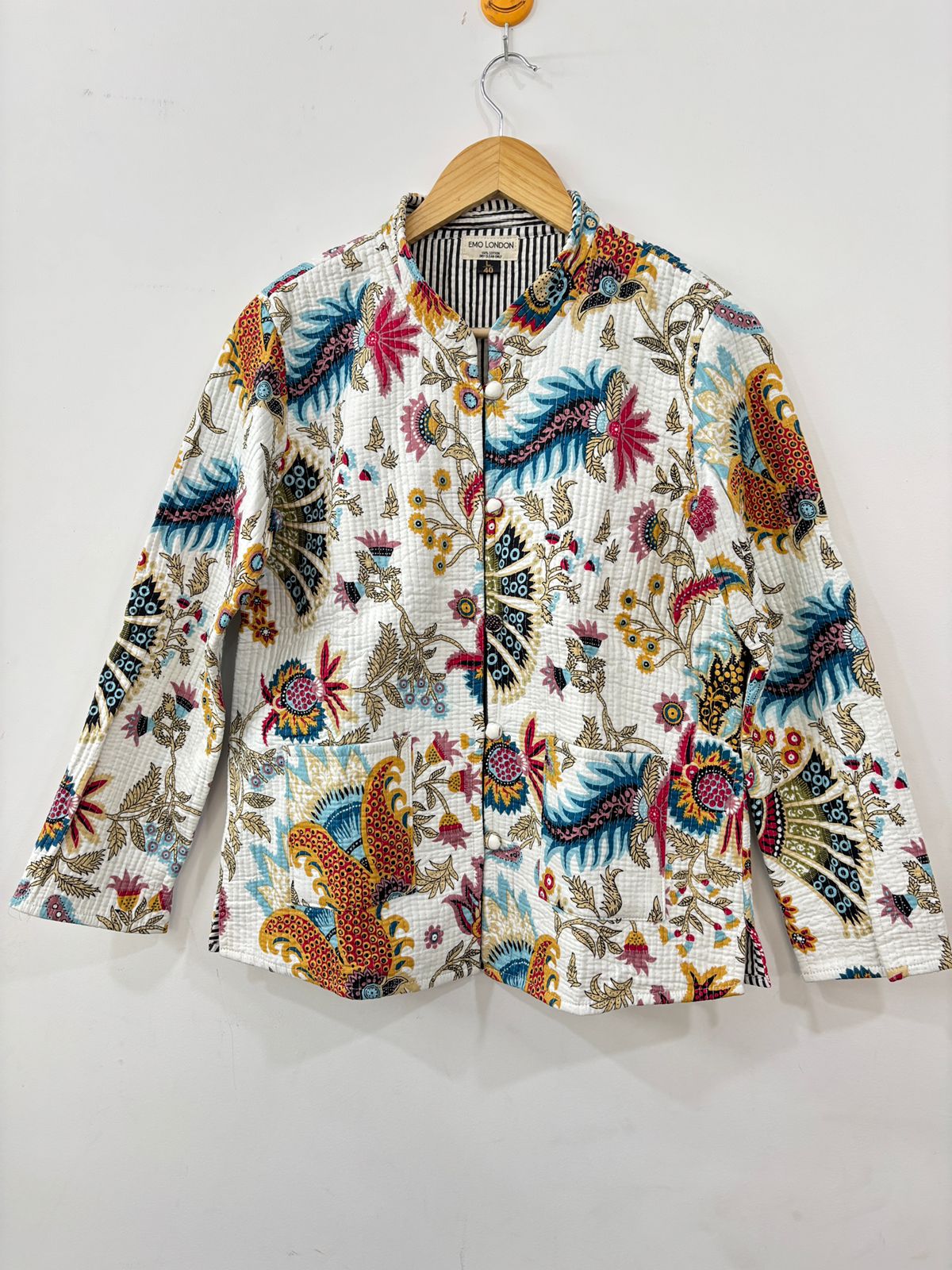 Bohemian Embroidered Cropped Jacket