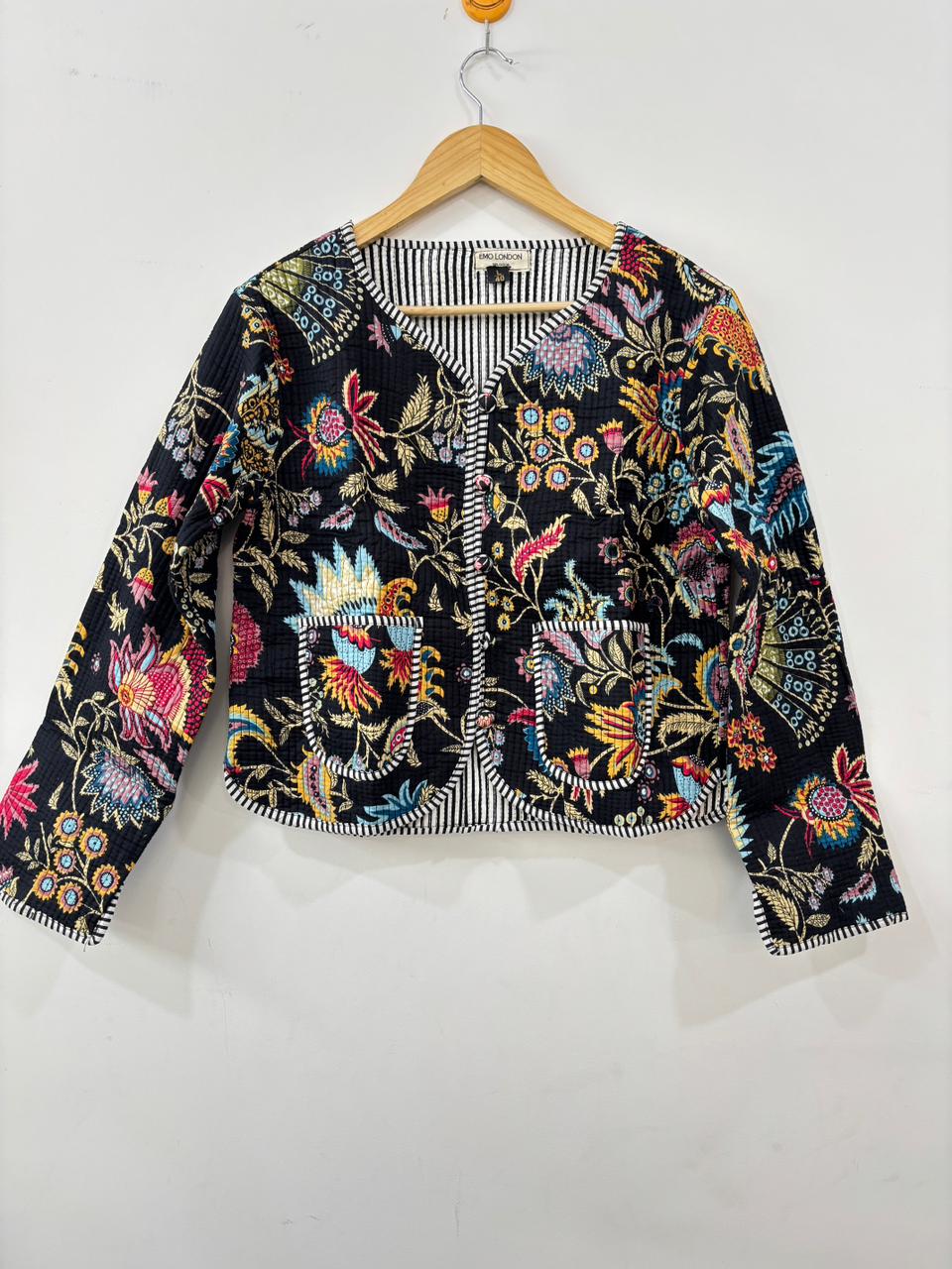 Bohemian Embroidered Cropped Jacket