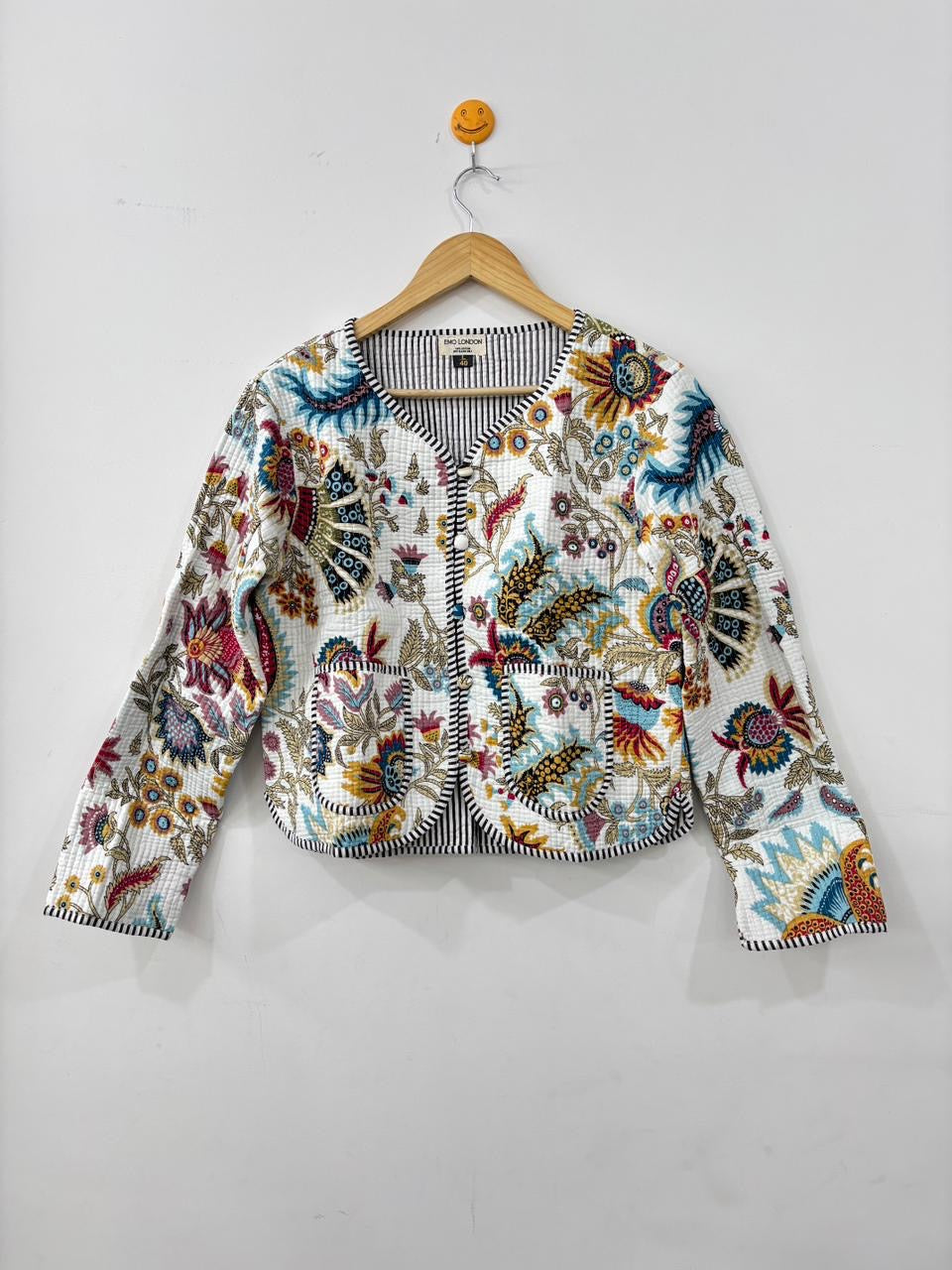 Bohemian Embroidered Cropped Jacket