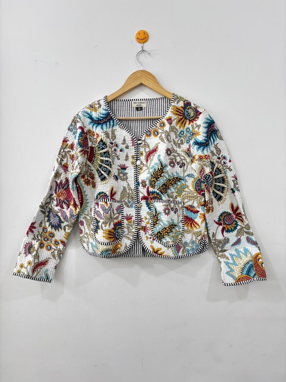 Bohemian Embroidered Cropped Jacket